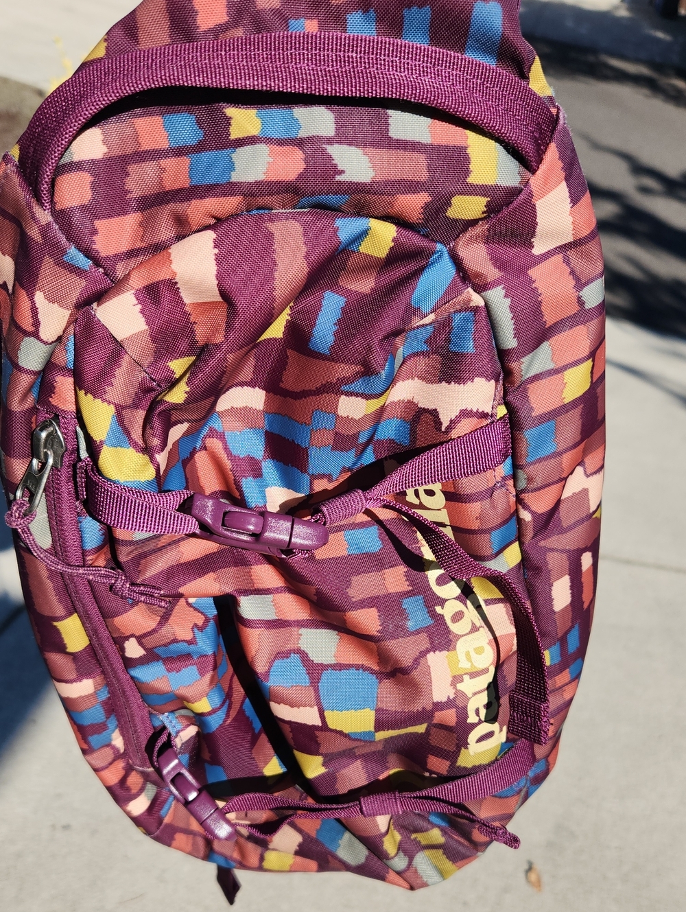 Patagonia Multicolor Purple Patterned Sling Bag